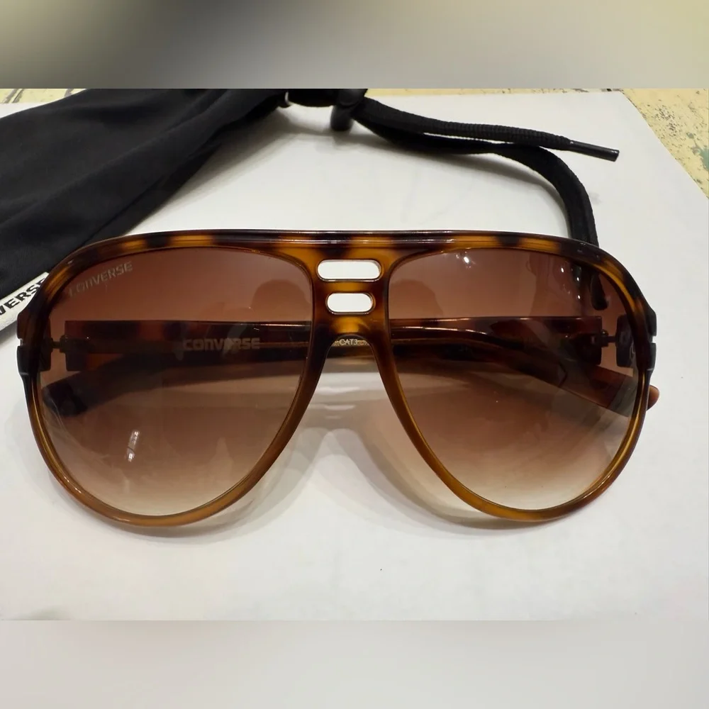 Converse Tortoise Shell Aviator Sunglasses